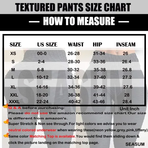 Vista 7 de SEASUM - Pantalones de yoga de cintura alta para mujer, con control de abdomen y realce de glúteos, leggings favorecedores para entrenar y correr
