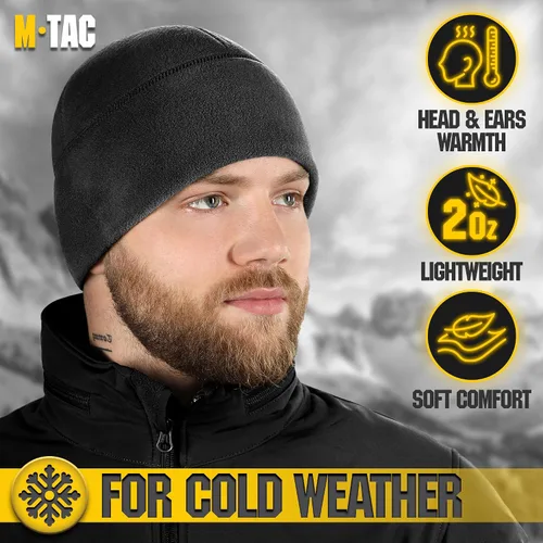 Vista 5 de M-Tac Gorra de reloj de forro polar - Gorro táctico de invierno con Slimtex