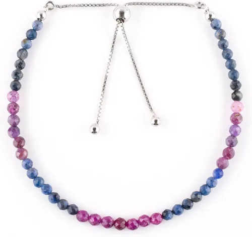 Vista 15 de OdrillionGems Pulsera de bolo de plata de ley 925 con cuentas redondas facetadas, hecha a mano, minimalista, cristales curativos, deslizante