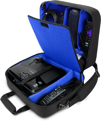 Vista 11 de Gear Bolsa para trasladar video proyector. Para ViewSonic PJD5155/PJD5134, Epson VS240, VS230, EX21, EX31, EX71 y otros. El interior tiene
