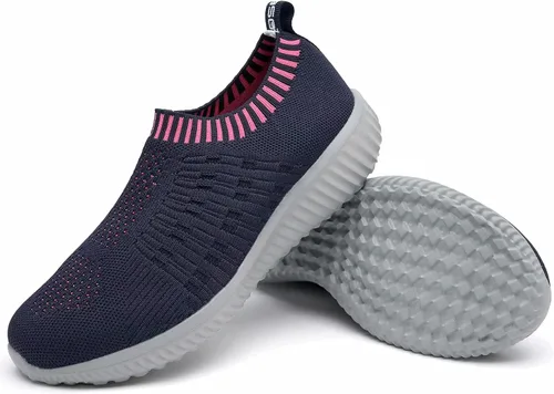 Vista 4 de konhill - calzado deportivo con malla transpirable, sin cordones, para mujer