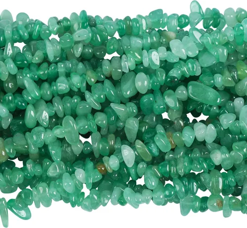 Vista 24 de Cuentas de cristal de Amazonita de 90 pulgadas de forma irregular y piedra curativa para hacer joyas