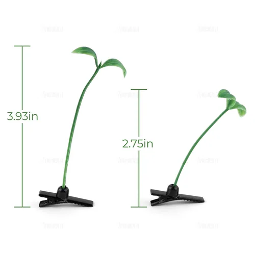 Vista 9 de AUEAR, Paquete de 20 pinzas para el pelo de brotes de frijoles de plantas, horquilla de guisante, accesorios para la cabeza para mujeres y niñas