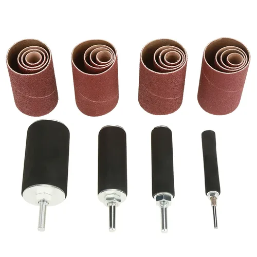 Vista 4 de Tambor de lijado dle Sander Drum Srliya 28 * 17 * 7 20pcs husillo Lijadora de tambor de lijado Kit de herramientas con estuche para prensa de taladro