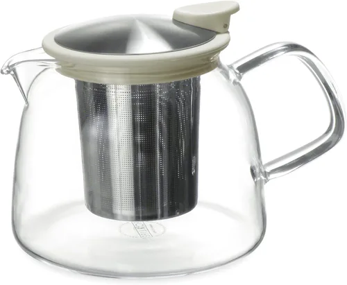 Vista 7 de Forlife Tetera de vidrio Bell con infusor de cesta, 24 onzas/24.7 fl oz, rojo