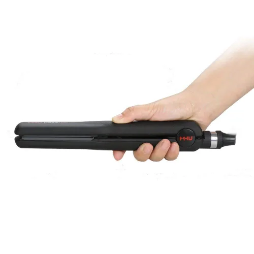 Vista 7 de Plancha de cerámica para cabello rizado, plancha plana ancha de doble