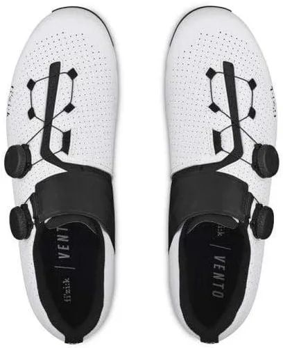 Vista 4 de Fizik Vento Infinito Carbon 2 - Tenis de ciclismo para hombre, color blanconegro, talla 46.0