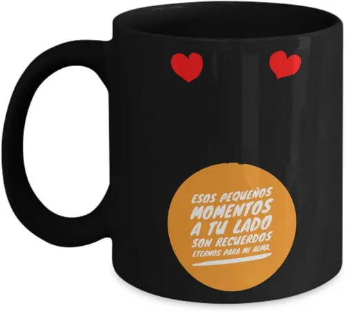 Vista 3 de Regalo para novio Taza de Cafe para novio Regalo perfecto para San Valentín, aniversario y para enamorado Vaso con afirmaciones positivas