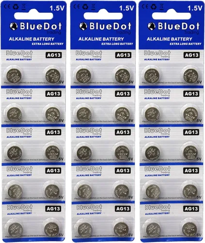 Vista 8 de BlueDot Trading AG13 batería de botón LR44, BDT-AG13-10, 1, 1