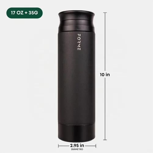 Vista 4 de FORME - Botella mezcladora con almacenamiento de suplementos, 16.9 oz