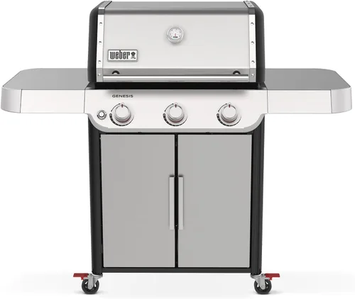 Vista 8 de Weber Genesis E-315 - Parrilla de gas propano líquido para cocina al aire libre, 3 quemadores, color negro
