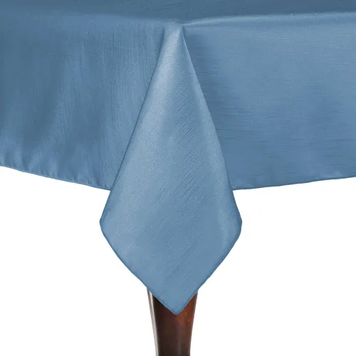 Vista 45 de Ultimate Textile - Paquete de 2 manteles rectangulares reversibles de satén Shantung - Majestic - Mantel rectangular de 60 x 108 pulgadas