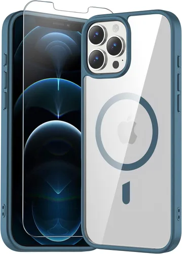 Vista 33 de Funda transparente para iPhone 11 con protector de pantalla, compatible con Magsafe, antiamarilleo, protección de grado militar, a prueba de golpes