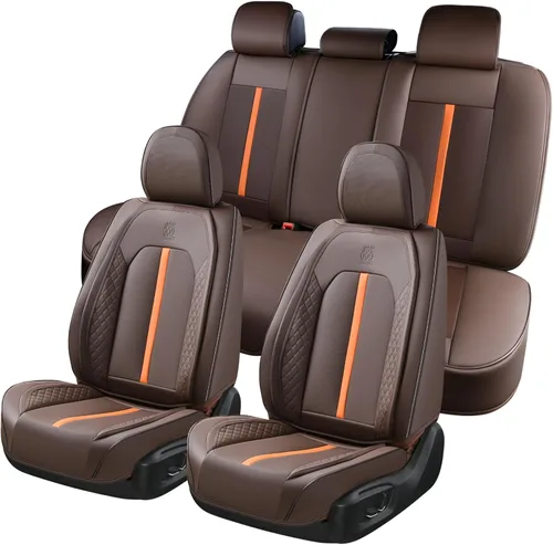 Vista 11 de Doogo Fundas de asiento de automóvil, fundas de asiento delantero para automóviles, protector universal de asiento de automóvil, fundas de asiento