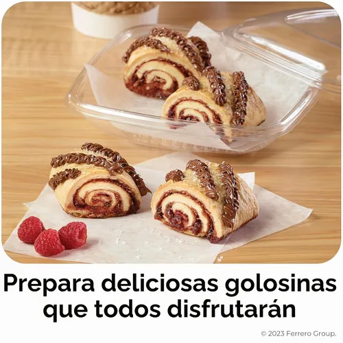 Vista 3 de Nutella - Bolsas para tuberías para untar avellanas, 6 bolsas, suministros para hornear, 211.2 onzas cada una