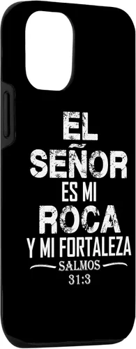 Vista 3 de Funda para iPhone 14 Salmos El Senor Es Mi Roca Biblia Cristiana