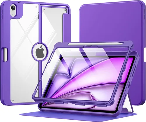 Vista 36 de MoKo Funda para iPad Air de 11 pulgadas 7ª/6ª generación M3/M2 2025/2024, iPad Air 5ª/4ª generación de 10.9 pulgadas 2022/2020 con soporte