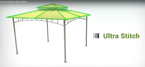 Vista 3 de Garden Winds Toldo de repuesto para cenador estilo techo de 10x12 - Riplock 350 - Beige