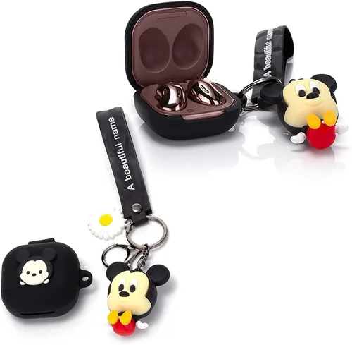 Vista 7 de Funda para Samsung Galaxy Buds FE(2023) / Buds2 Pro (2022) / Buds 2 (2021) / Buds Pro (2021) / Buds Live (2020) auriculares con cordón para muñeca