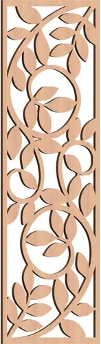 Vista 180 de 9 3/8"W x 24 3/8"H x 1/4"T Utica Decorativo Fretwork Madera Paneles de Pared, Abedul