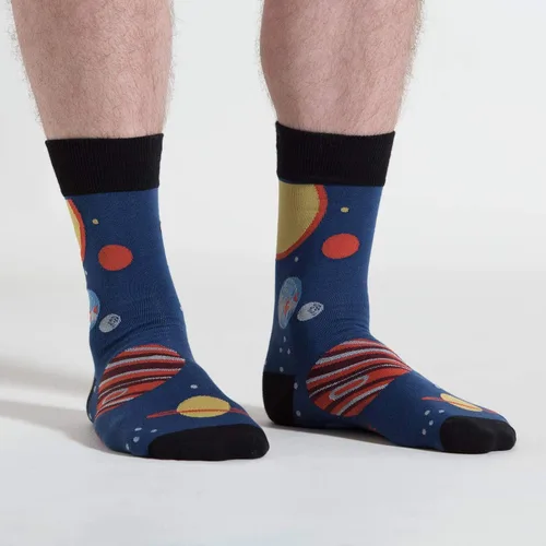 Vista 26 de Sock It To Me - Calcetines con diseño de extraterrestres y del espacio para hombre