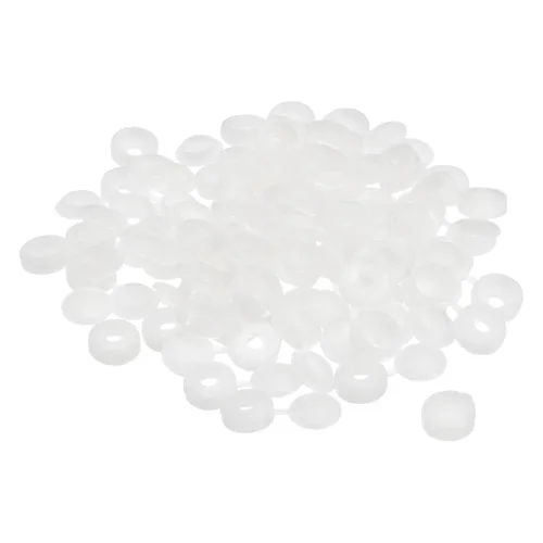 Vista 22 de uxcell 100 tapas de rosca con bisagras de 0.118 pulgadas (0.118 in), cubiertas de plástico para tornillos plegables para arandela, cubierta