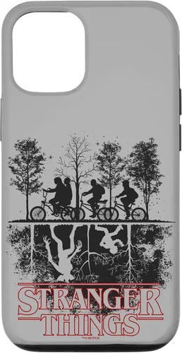 Vista 28 de Stranger Things Upside Down Hawkins Ride - Carcasa con logotipo para iPhone 17