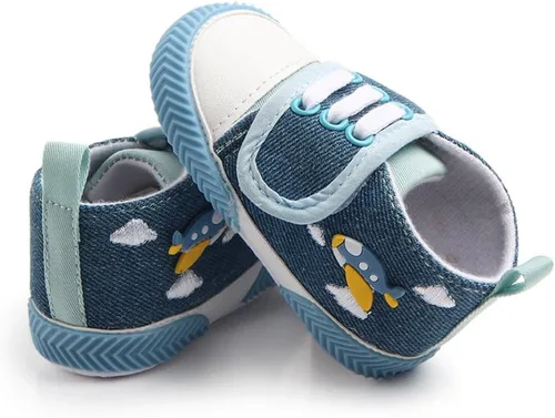 Vista 6 de OAISNIT - Zapatos de lona para bebé, zapatillas de deporte para niños y niñas suaves y antideslizantes para cuna