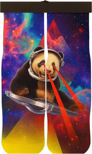 Vista 36 de DJDesigns - Calcetines medianos para niños con impresiones 3D (para edades 5-9)