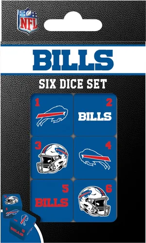 Vista 17 de MasterPieces Game Day - NFL Baltimore Ravens - Juego de 6 dados con logotipo del equipo, tamaño estándar D6