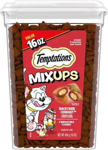 Vista 14 de Temptations MixUps Backyard Cookout - Golosinas crujientes y suaves para gatos, bolsa de 3 onzas (paquete de 12)