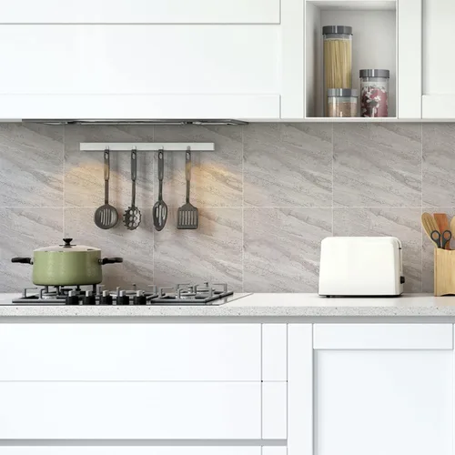 Vista 17 de 12 calcomanías de vinilo esmerilado para transferencia de salpicaduras en muro, autoadhesivas para suelo de cocina y baño, oro imperial, 6 x 6