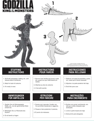Vista 2 de Godzilla King of the Monsters Child Classic Godzilla Costume
