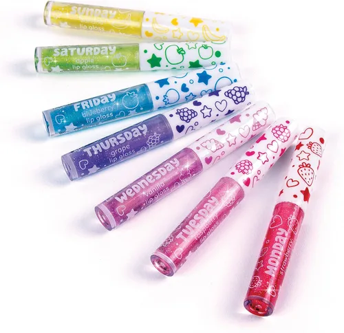 Vista 4 de Make It Real 3C4G 7 Days Glitter Lip Gloss - Set de sabores para niñas