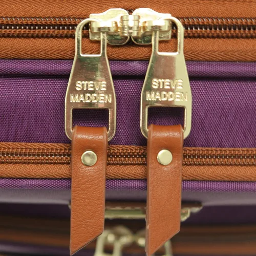 Vista 4 de Steve Madden maleta Bolsa con Ruedas veliz debajo del asiento, Púrpura), D4041-50-WT