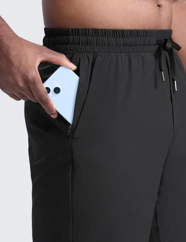 Vista 7 de CRZ YOGA Pantalones cortos de entrenamiento sin forro para hombre, 9 pulgadas, secado rápido, para correr, deportes, atletismo, gimnasio