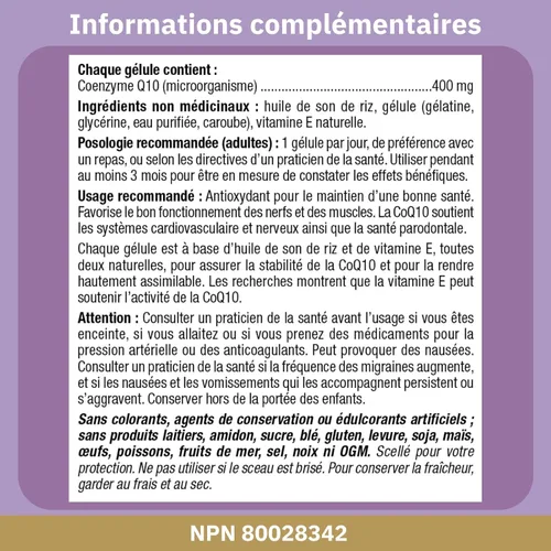 Vista 5 de Bioclinic Naturals - Coq10 400 mg - 30 cápsulas blandas