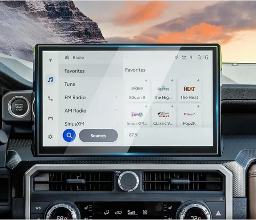 Vista 39 de YEE PIN Protector de pantalla para 2014-2019 4Runner Entune 6.1 pulgadas/2013 BRZ, protector de pantalla táctil de cristal templado para navegación