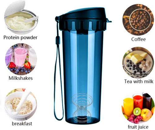 Vista 2 de 4 unids acero inoxidable primavera bola agitador bola mezclador de proteínas bola mezcladora para mezclador de botella de la taza de la coctelera