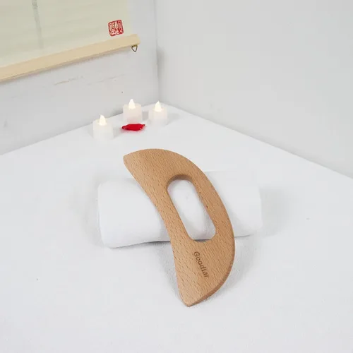 Vista 8 de Masajeador de celulitis de madera, herramienta de guasha corporal de madera para cuerpo Guasha Wood Stick Herramienta de masaje para drenaje