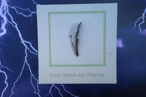 Vista 5 de Jim Clift Design Pin de solapa Lightning Bolt