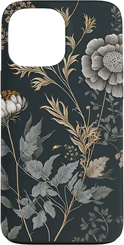 Vista 24 de Cute Flowers Vintage Botanical Floral Illustration Case for iPhone 17