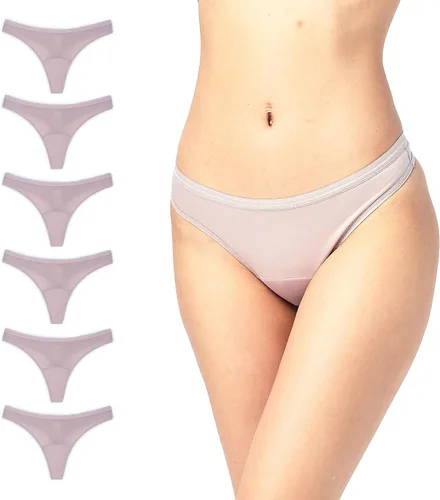 Vista 9 de Shero Thong Period Maternity, Postpartum Panties, Leakproof, Odor & Moisture Control Underwear for Women & Teens 2 paquetes Rojo