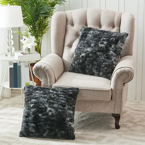 Vista 2 de Home Soft Things Shar Pei - Juego de 2 fundas de almohada decorativas, suaves, esponjosas, elegantes, estilo europeo, fundas de almohada para sofá