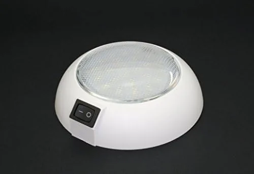 Vista 2 de Luz LED de cúpula – 24 VCC – Downlight LED blanco frío de alta potencia para el hogar, automóvil, camión, RV, barco y avión