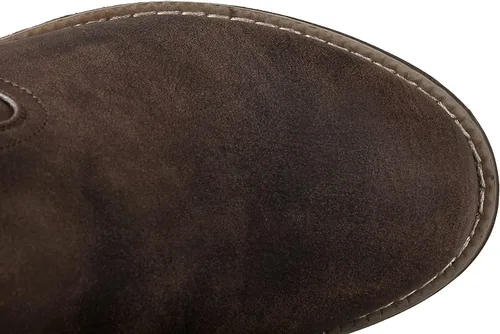 Vista 7 de GLOBALWIN - Botas de combate de equitación altas con cordones para mujer, cómodas botas góticas de motocicleta para mujer con cremallera y tacón