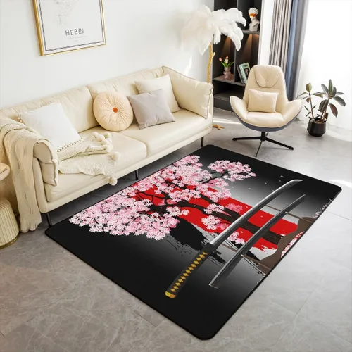 Vista 19 de Erosebridal Alfombra Kawaii de 5 x 7 pies para niños, decoración de dormitorio de adolescentes; alfombra de panda blanco y negro; alfombra de área