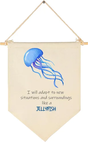 Vista 8 de Decoración de animales marinos, letrero de bandera del océano, regalo para bebés, niños y niñas, banderines para decoración de pared, regalo