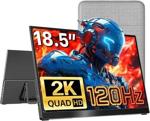 Vista 10 de kksmart Monitor portátil de 15.6 pulgadas 1080P FHD 86% sRGB 60Hz, monitor de viaje para laptop, MacBook Surface PC, Xbox PS5, HDMI Dual USB-C VESA