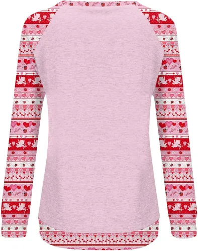 Vista 2 de GIANTHONG Sudaderas para mujer, chaqueta de otoño de manga larga, holgada, cómoda, cuello redondo, sudaderas